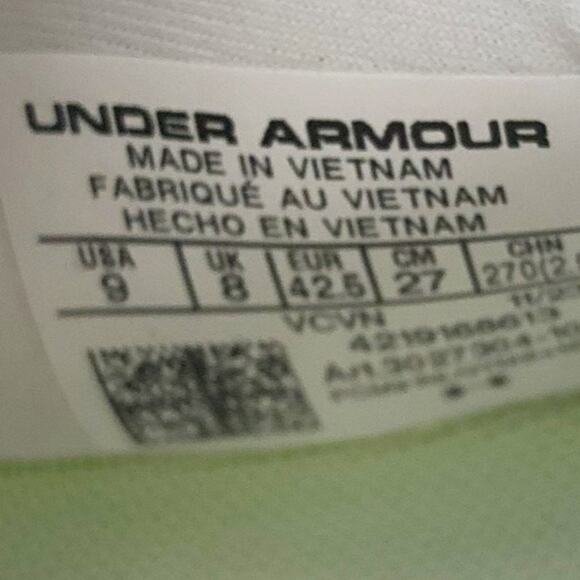 Under Armour Men Highlight MC 2.0 High Top Football Cleats Size 9 White NWOB - Picture 11 of 11